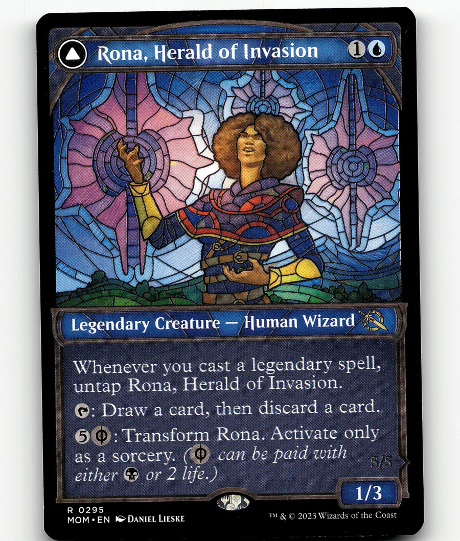 MTG Rona, Herald of Invasion (Showcase) 295 March of the Machine Rare