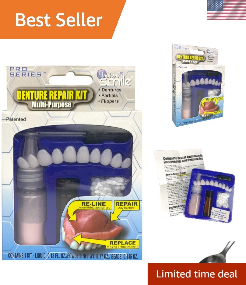 Comprehensive Multi-Purpose Denture Repair Kit - Easy Fix for Broken Teeth