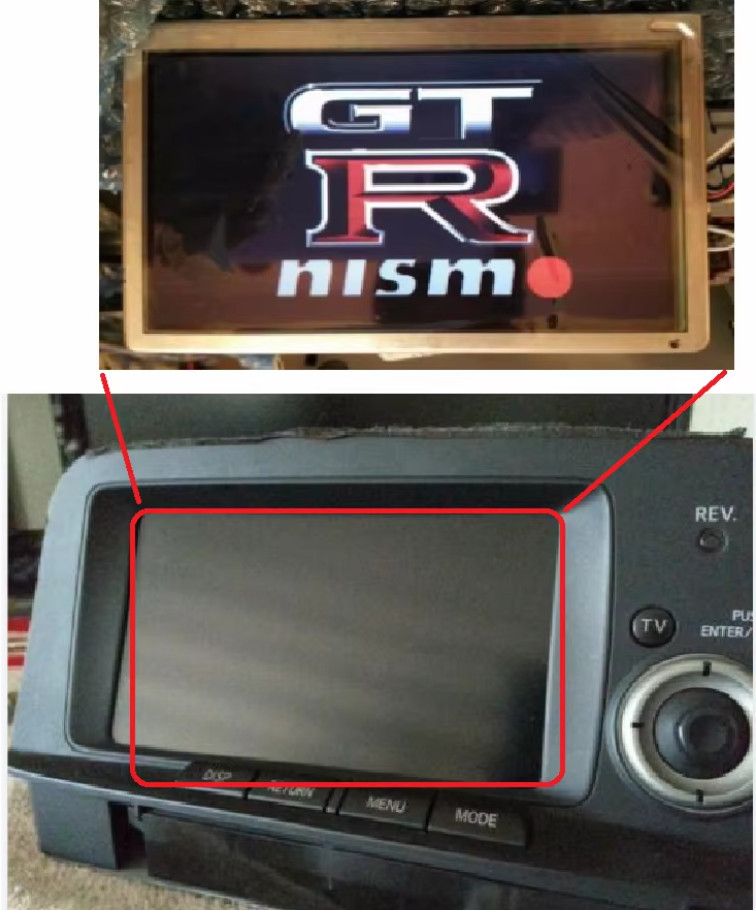 R34 GTR MFD Replacement screen LCD Genuine TOSHIBA Brand NEW S2 late 2000 Bnr34