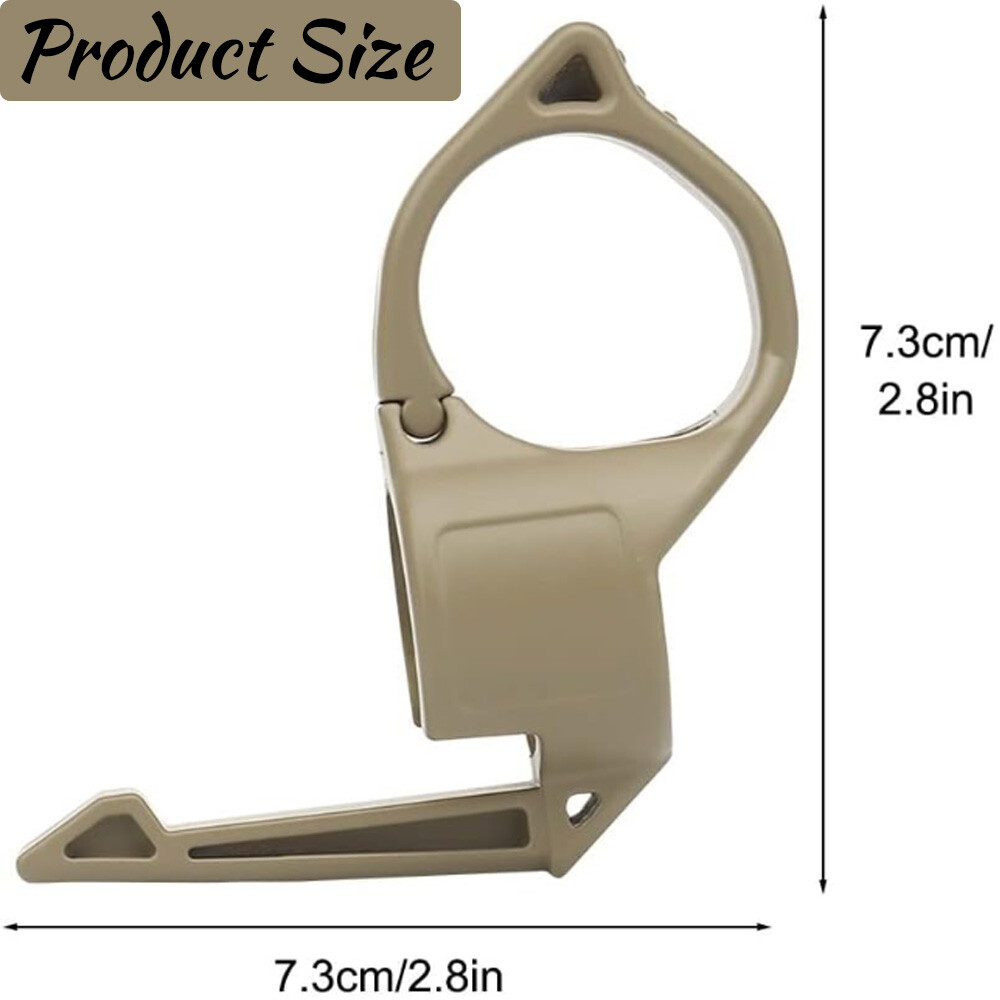 Portable Flashlight Holder Lightweight Tactical Flashlight Ring with Pocket Clip