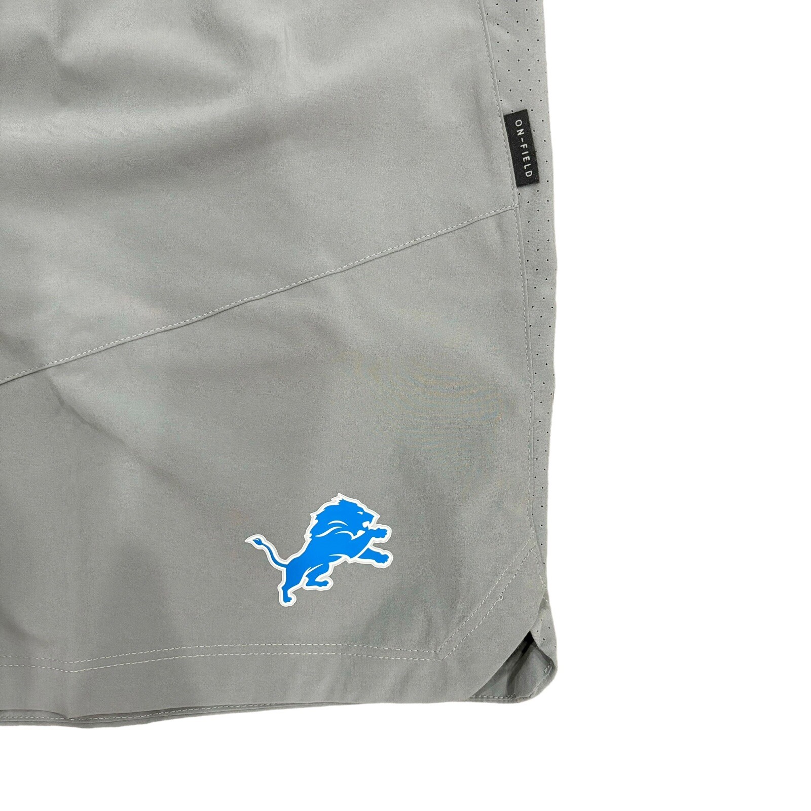 Nike OnField Detroit Lions Practice Sideline Athletic Shorts PE, Size XL NWT
