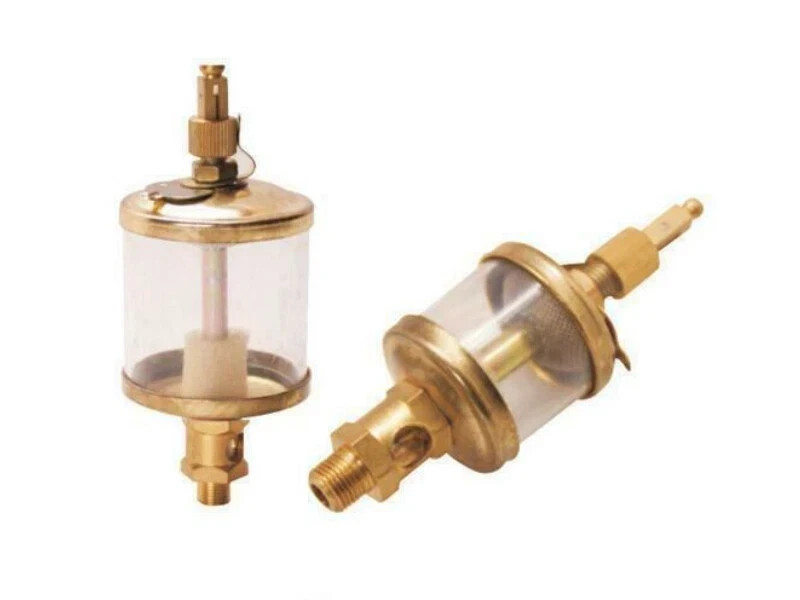 1/4" PT Thread Needle Valve Oil Cup Sight Gravity Drip Feed Oilers 400ml