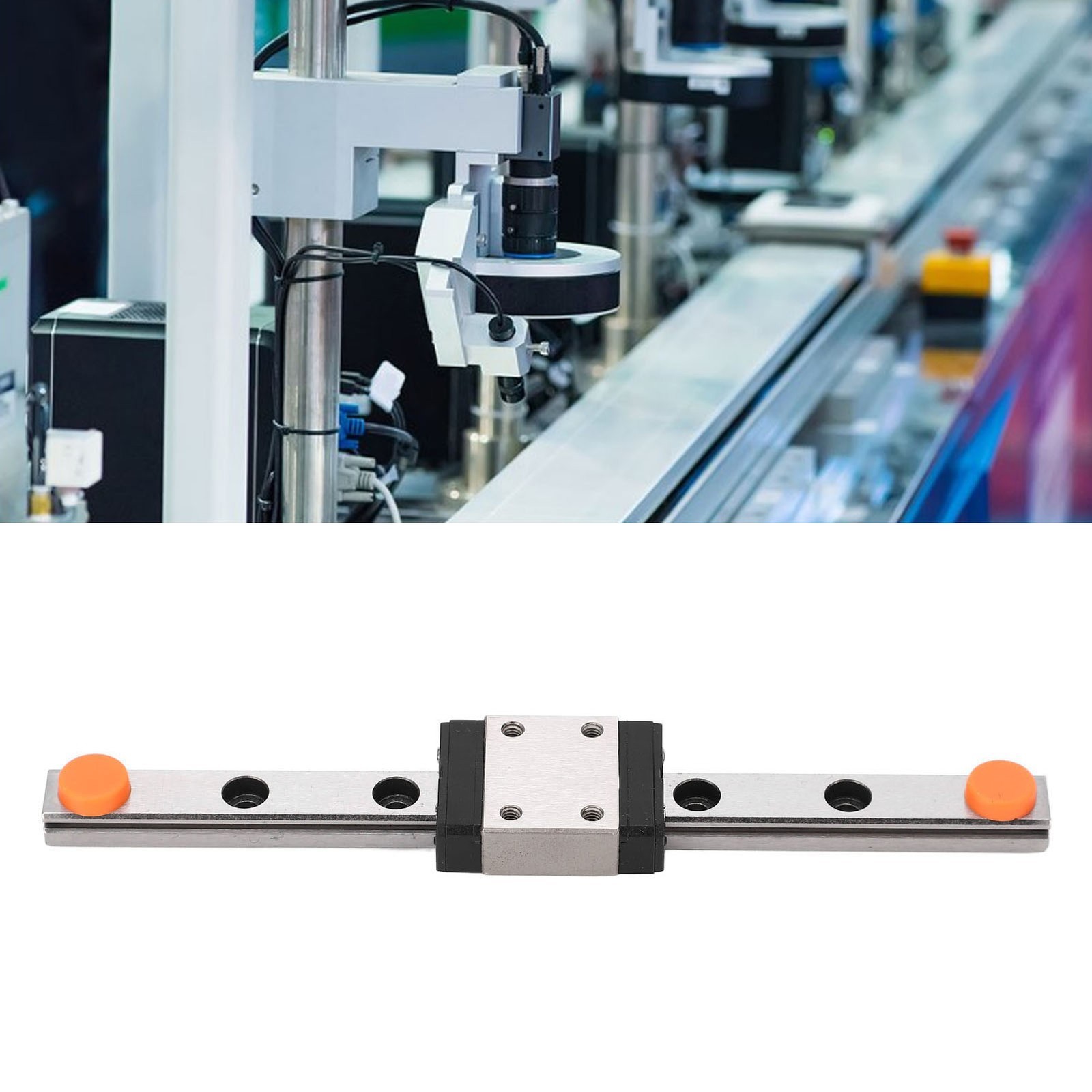MGN7C-100-1R Linear Guide Rail Bearing Steel Linear Motion With Carriage Block