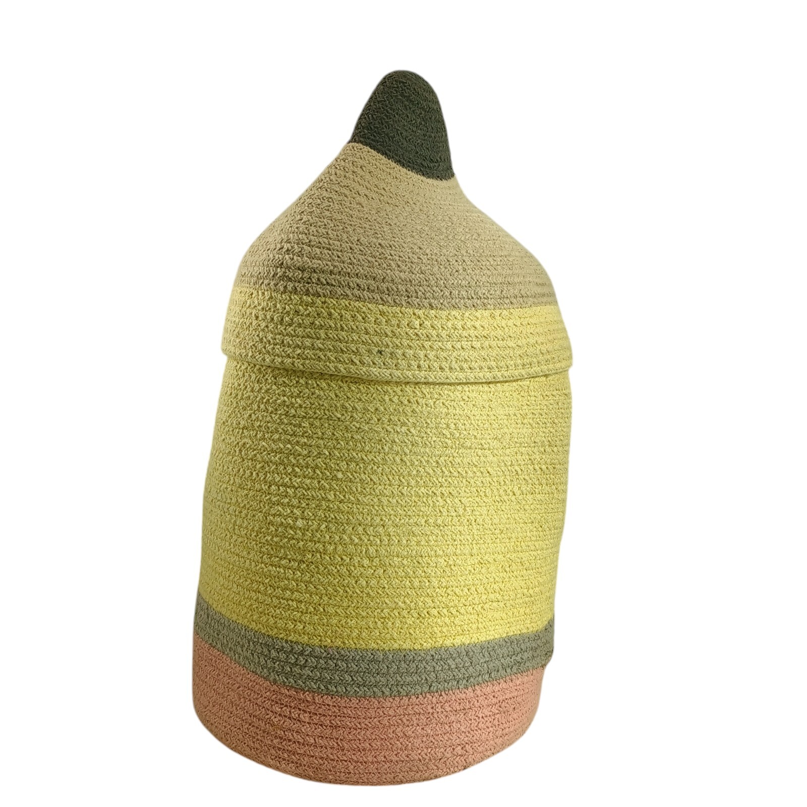 Lorena Canals Storage Handmade Woven Pencil Basket 17" Multicolor Decor