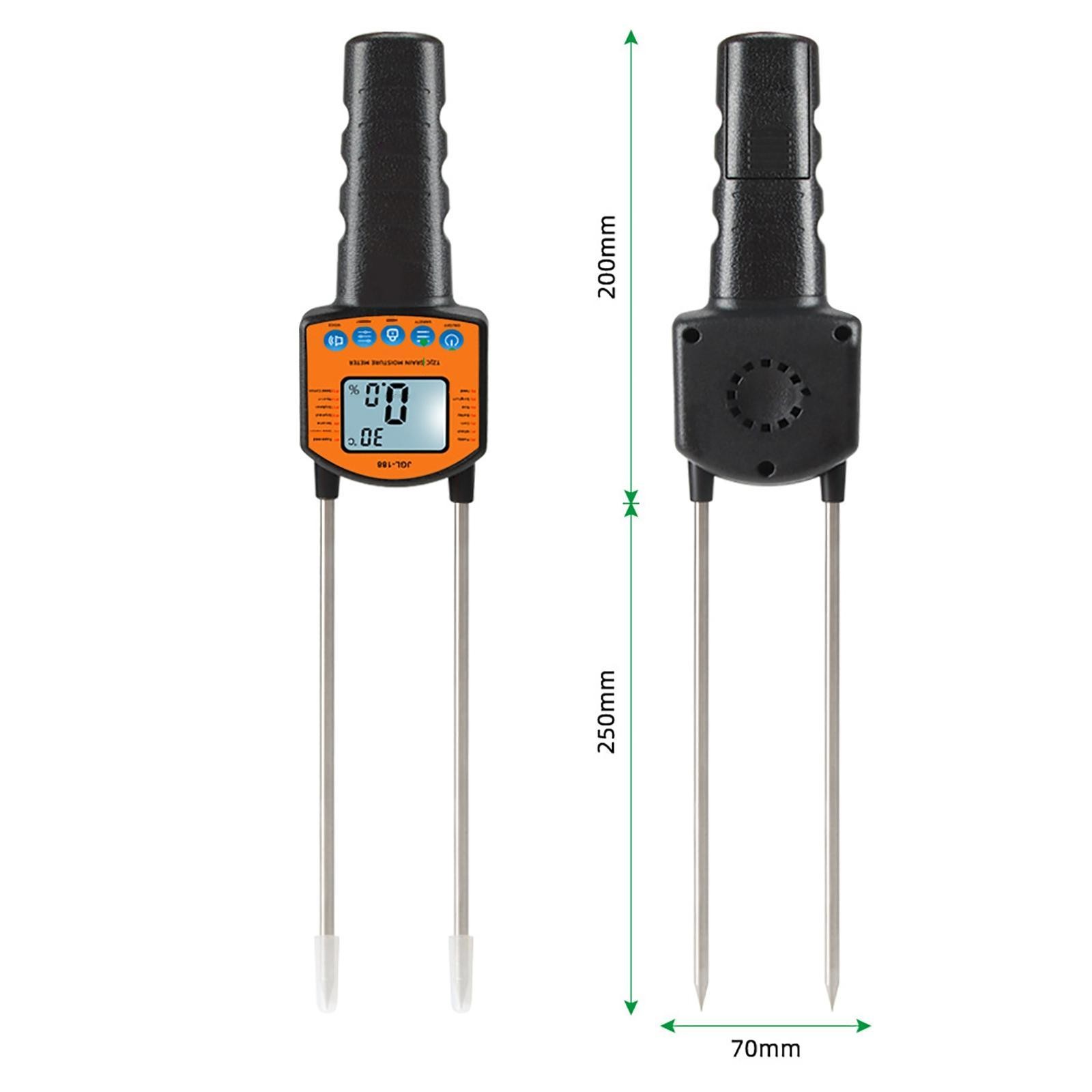 Digital Grain Moisture Meter Hygrometer Humidity Tester Voice Broadcast Function