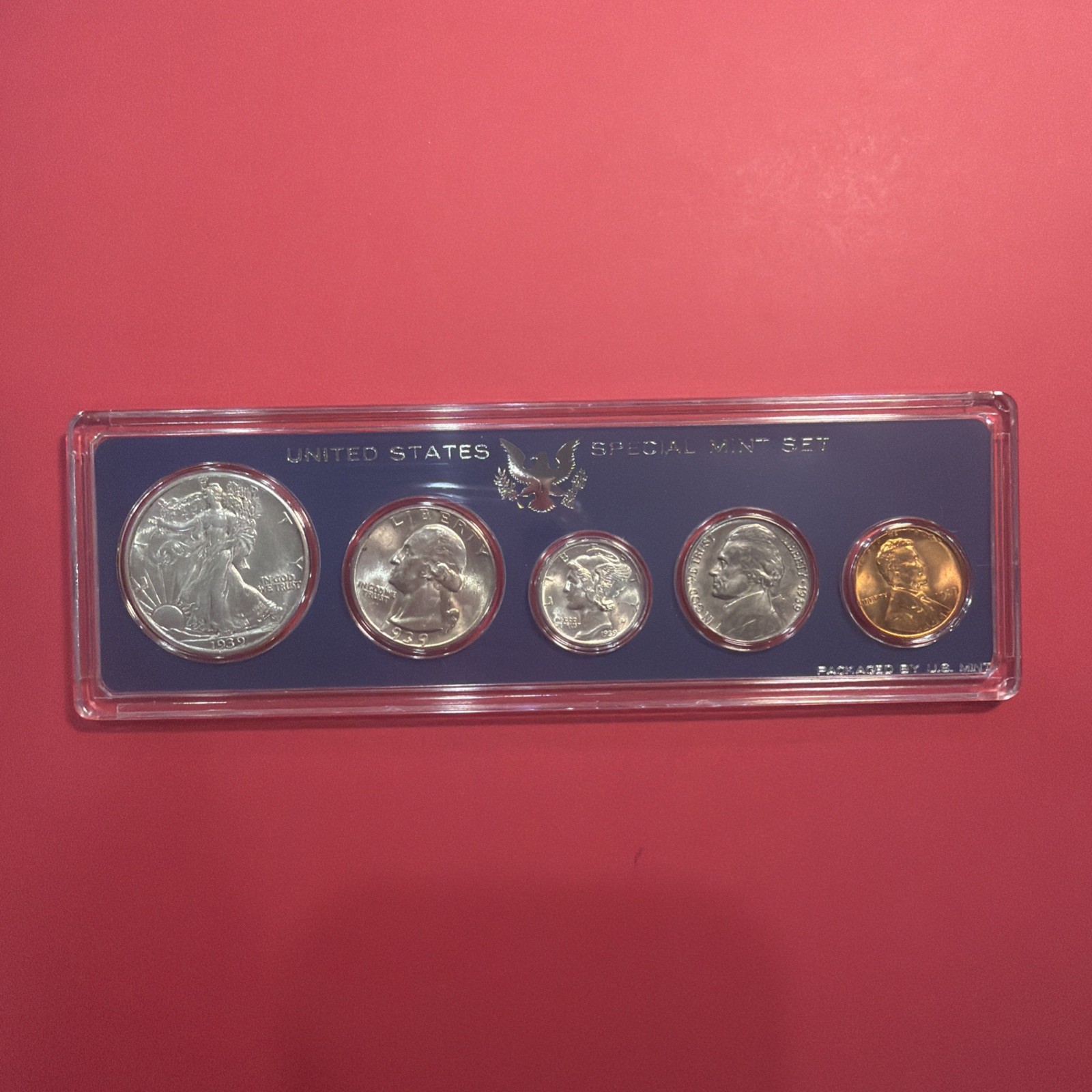 1939-P BU US Coin Set Nice 90% Silver Mint Investment! Genuine Government Case