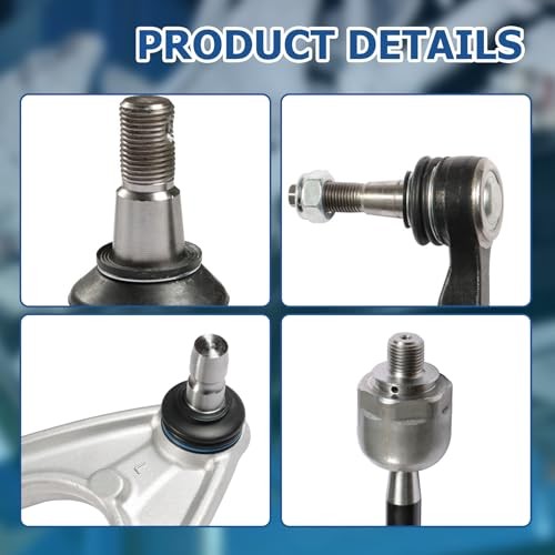 10Pcs Front Upper and Lower Control Arm Ball Replacement for Hummer H3 2006