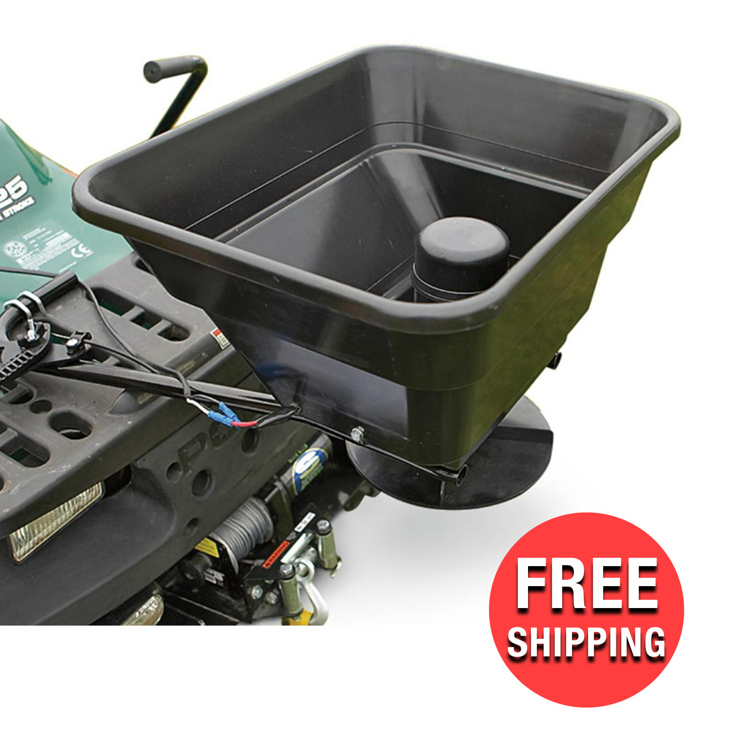 80 LBS CAPACITY 12V UTV ATV Mount Motor Fertilizer Grass Seeder Spreader Farming