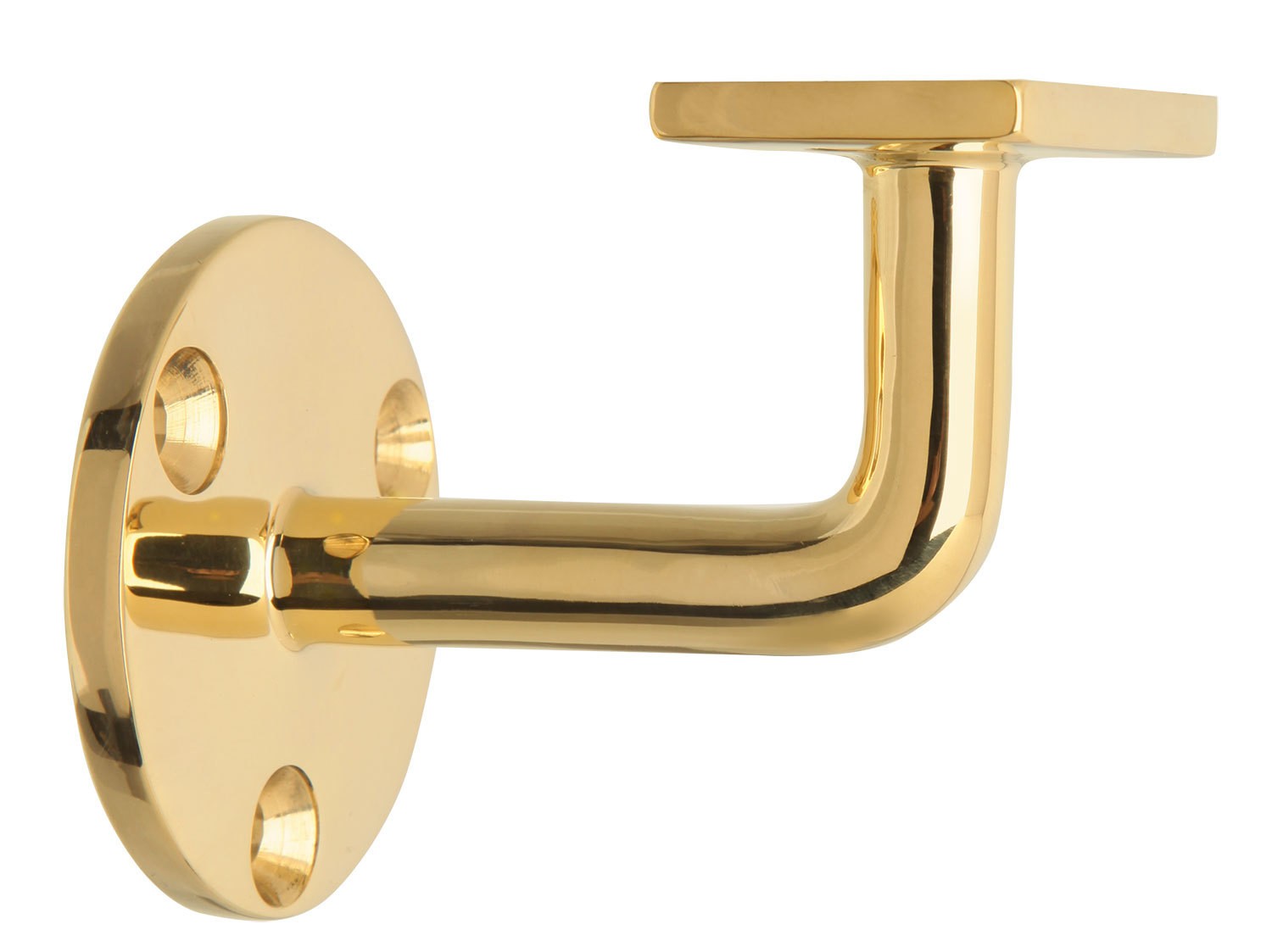 Lavi 00-310 Flat Brass Handrail Bracket Mounting Hardware