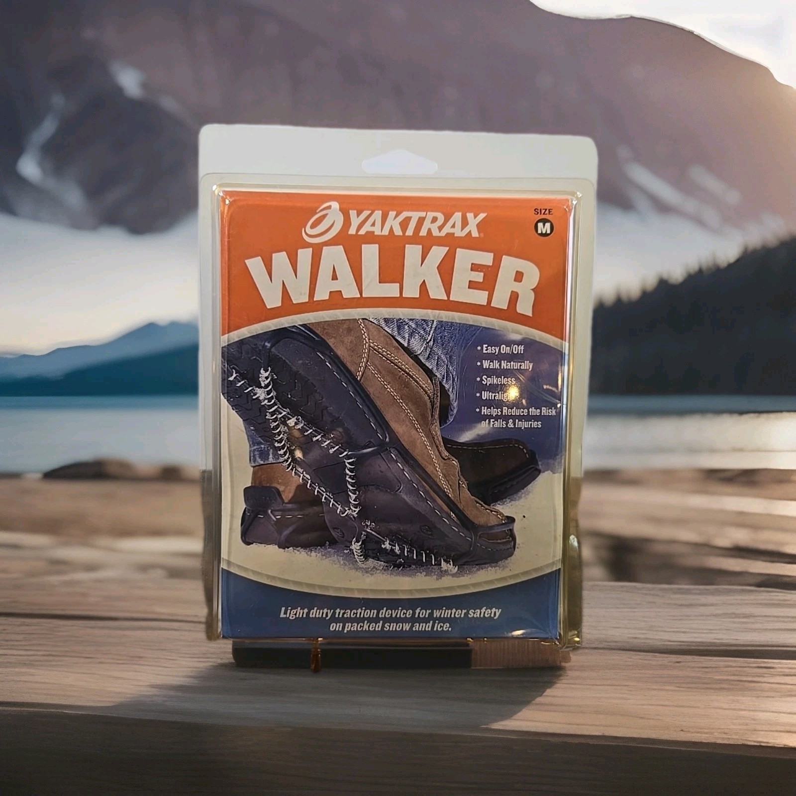New Yaktrax Walker Light Duty Traction For Snow And Ice Size Medium