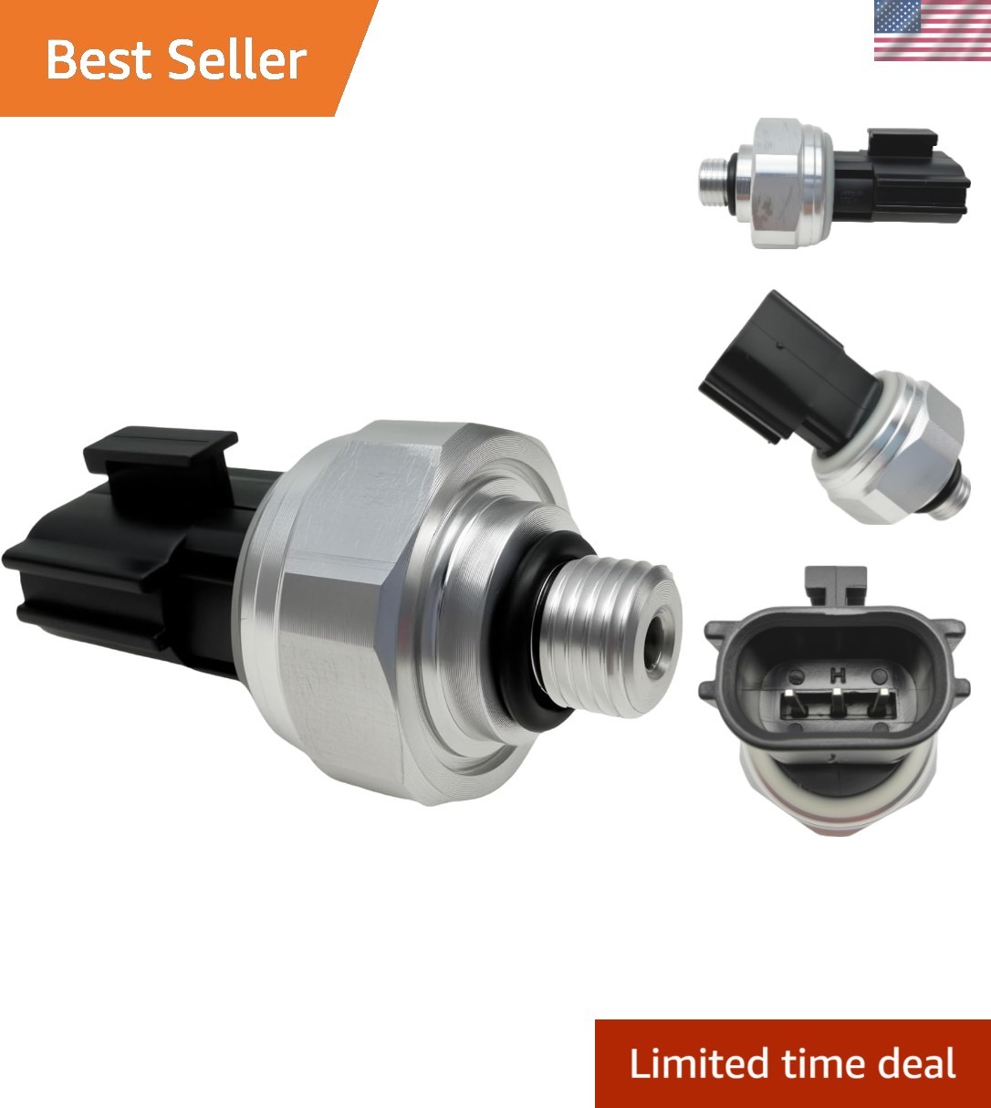 Durable A/C Pressure Sensor Switch for Nissan & Infiniti - Compatible Models