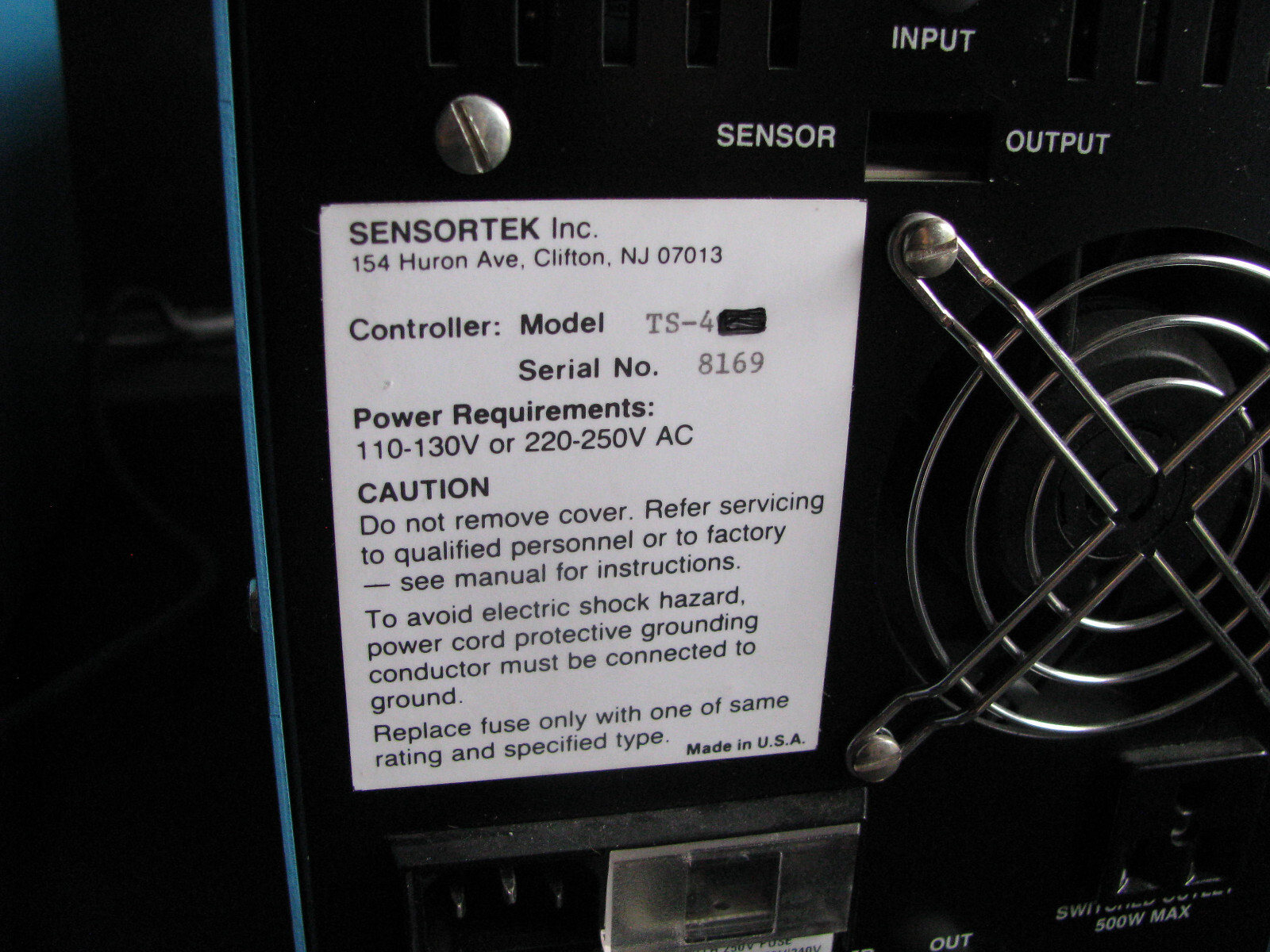 SENSORTEK PUMP/TANK & TS-4 CONTROLLER for MICROSCOPE HEATING/COOL THERMAL STAGE