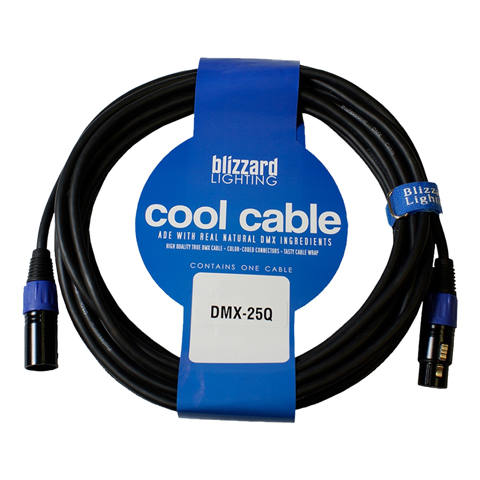 Blizzard Lighting DMX-25Q 25 FT 3-Pin XLR(M) - XLR(F) DMX Cable