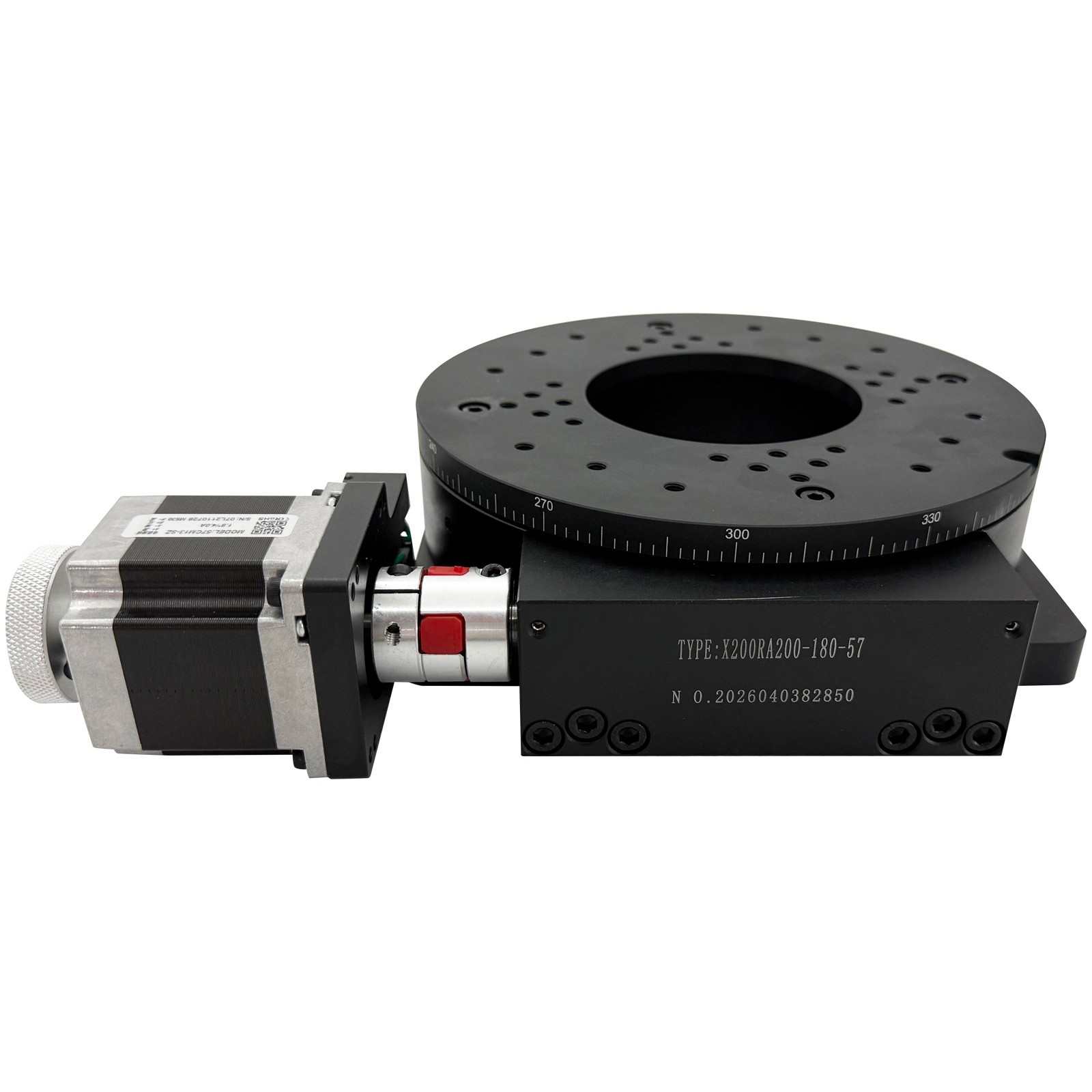 Two-Phase Stepper Driver Motorized Precision Rotary Table Worm Gear Drive