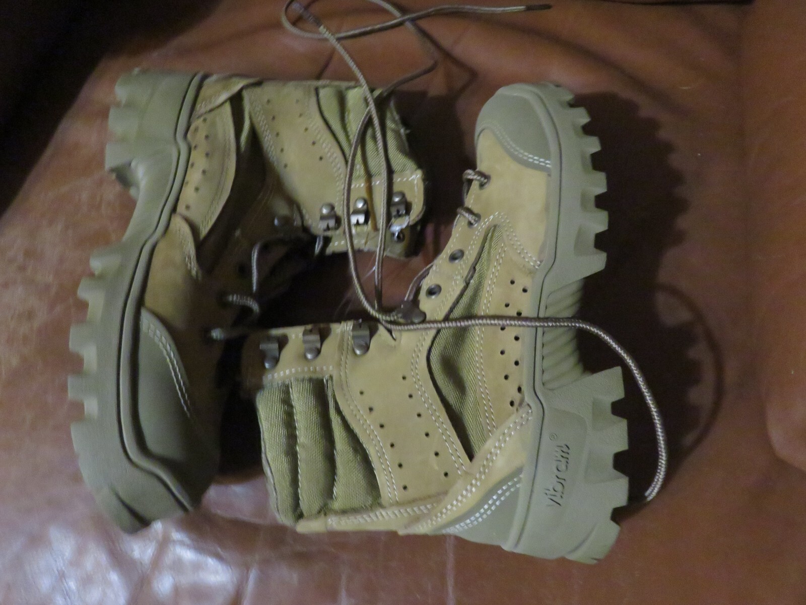 BATES HOT WEATHER COMBAT HIKER BOOTS OLIVE MOJAVE E03612C SIZE 6.5 R