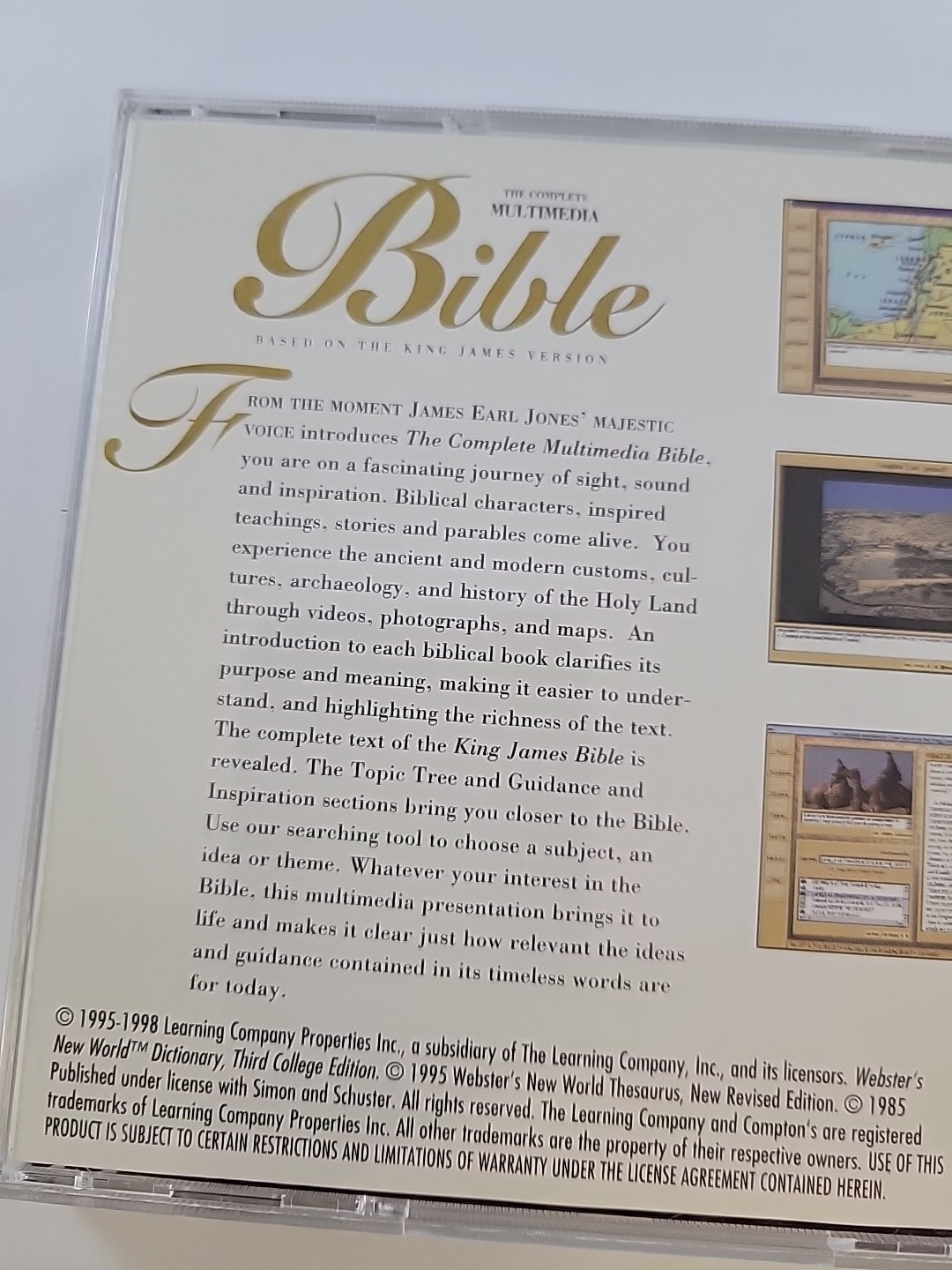 The Complete Multimedia Bible: King James PC CD religious Gospel study tools!