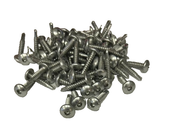 90 Zinc Screws 10x 1" Enclosed Skin Sheet Metal Panel Trim Self Tap Truss Head