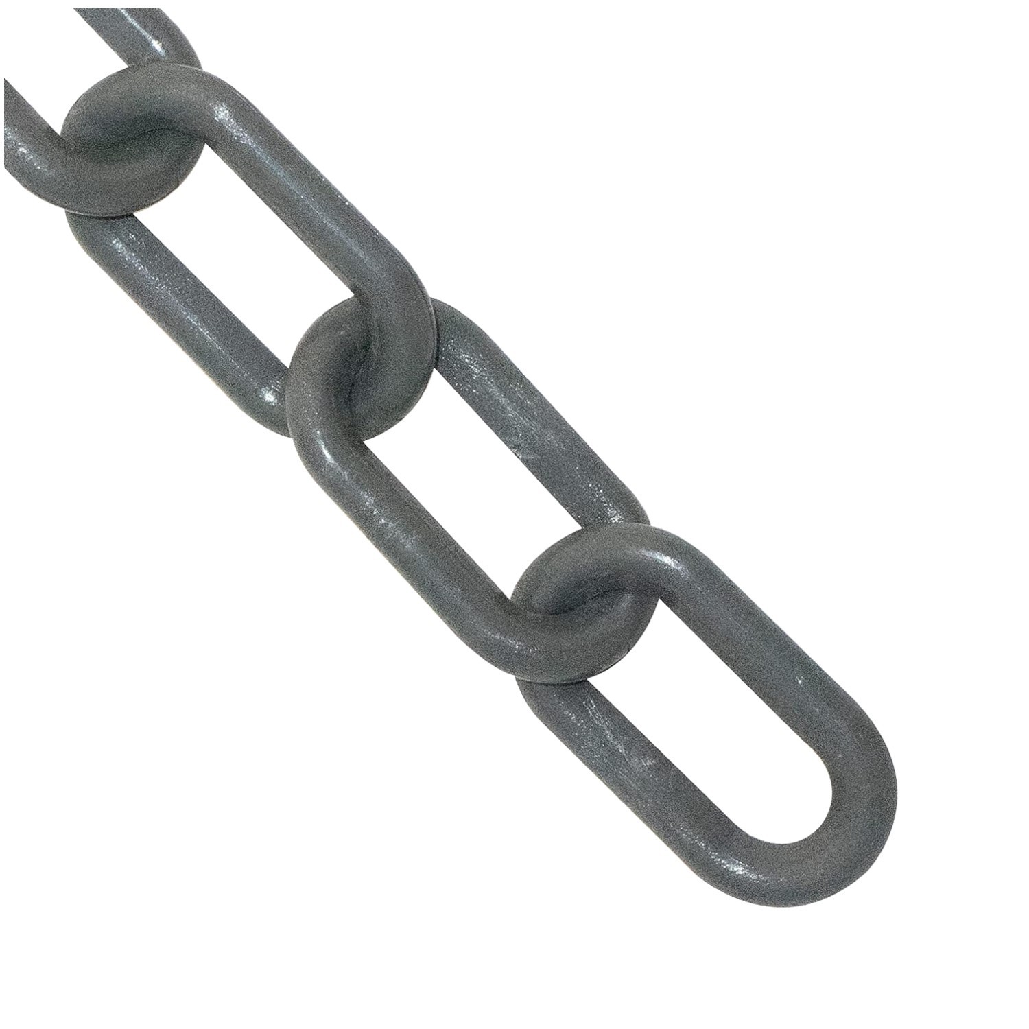 Versatile 25-Foot Plastic Barrier Chain - Slate Gray, Rust-Free & UV Resistant