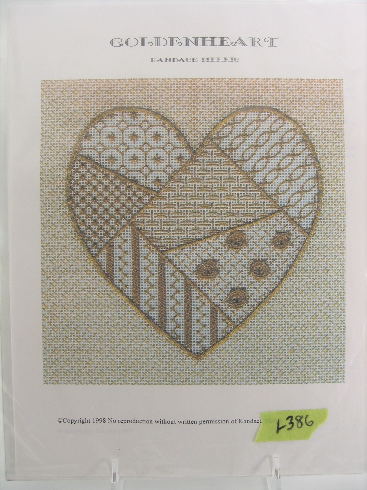 Kandace Merric 1998 - GOLDENHEART - Needlework Pattern