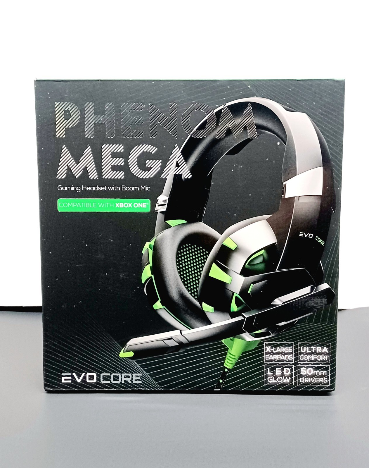 Evo Core Phenom Mega Gaming Headset w/ Boom Mic Compatible with Xbox One - NEW