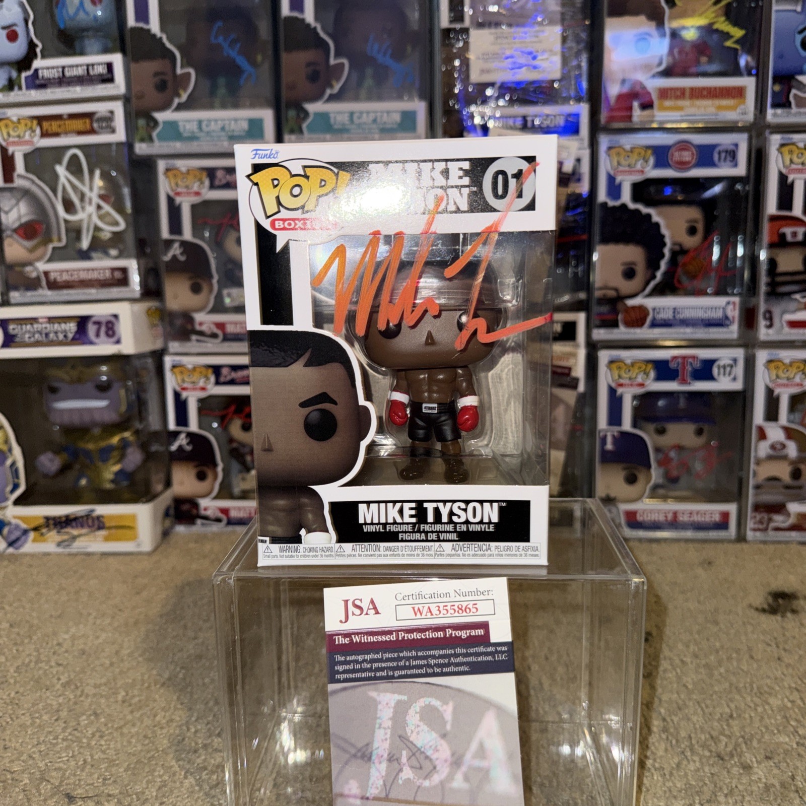Mike Tyson Signed Funko Pop Autographed JSA COA