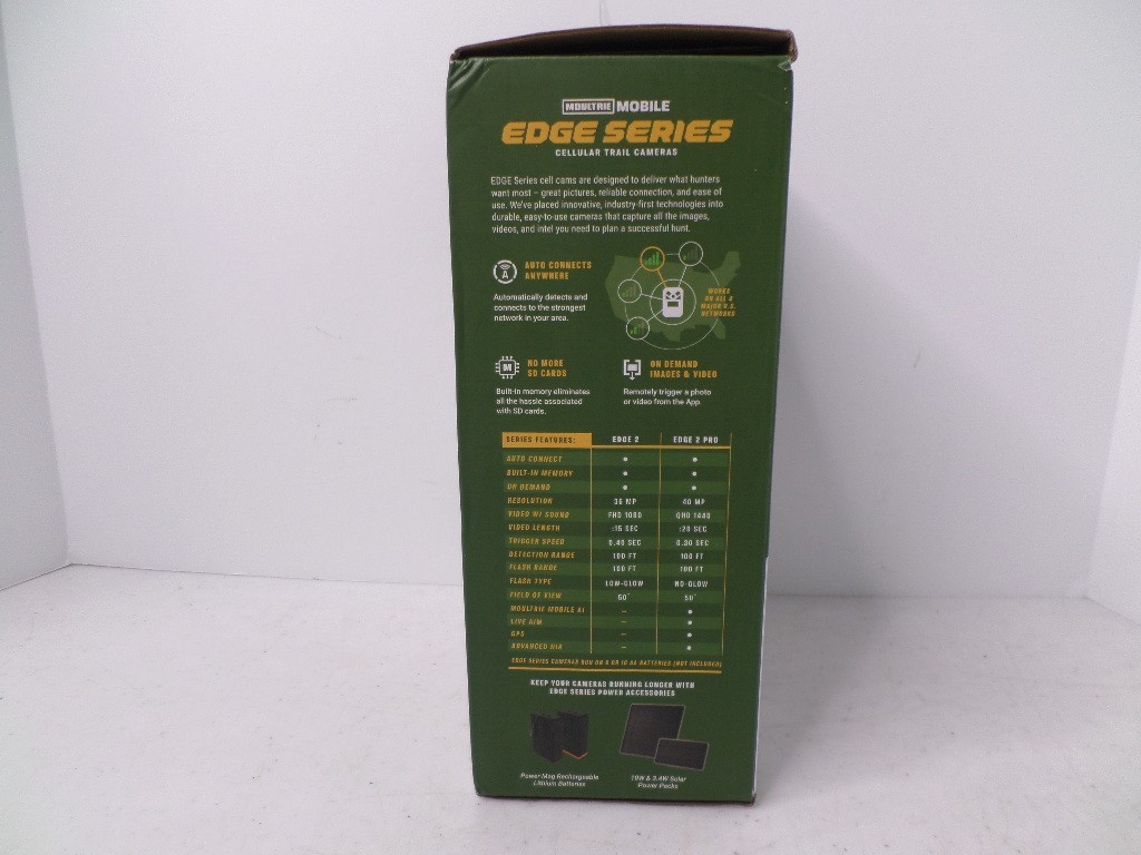 Moultrie Mobile Edge 2 Cellular Trail Camera New 100' Detection w/ Tree Strap