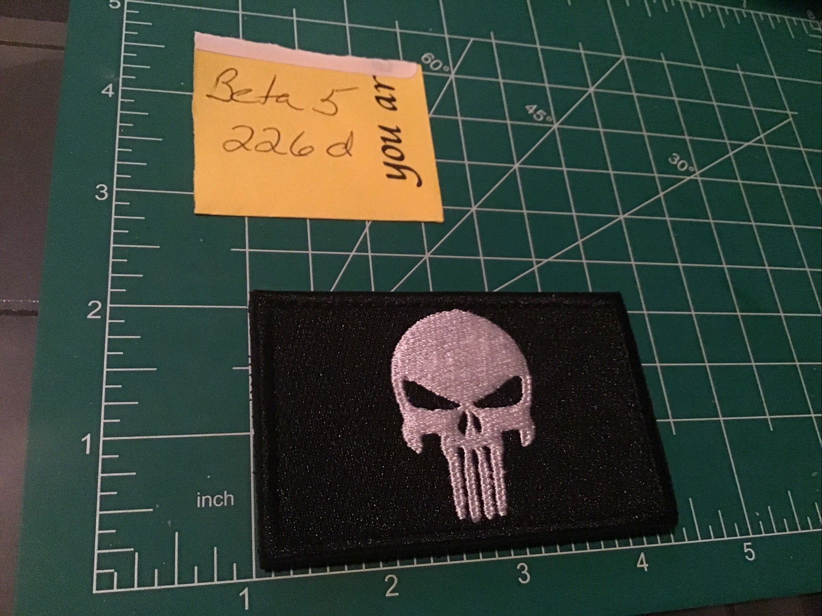 American Flag Punisher MORALE PATCH MILITARY Loop&Hook Backing black silver
