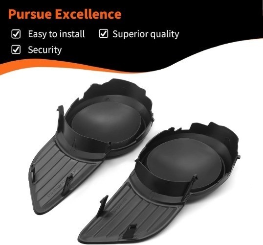 2Pcs Driver and Passenger Side Fog Light Covers Compatible with 2011-2017 Sienna
