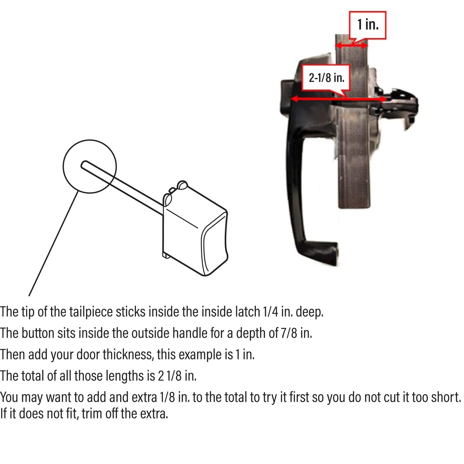 K 5145 Screen and Storm Door Push Button Latch Set With Night Lock – Replace ...