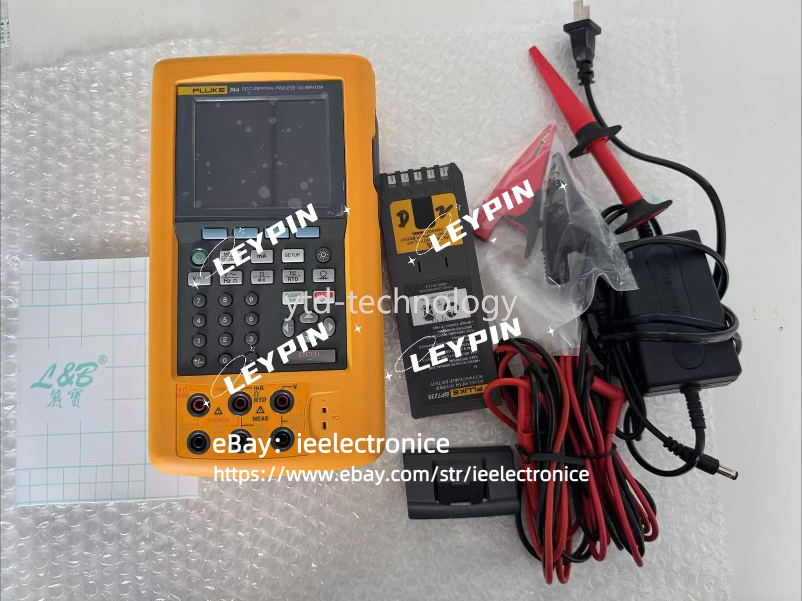 Fluke 744 Record multi-function process calibrator/used /DHL