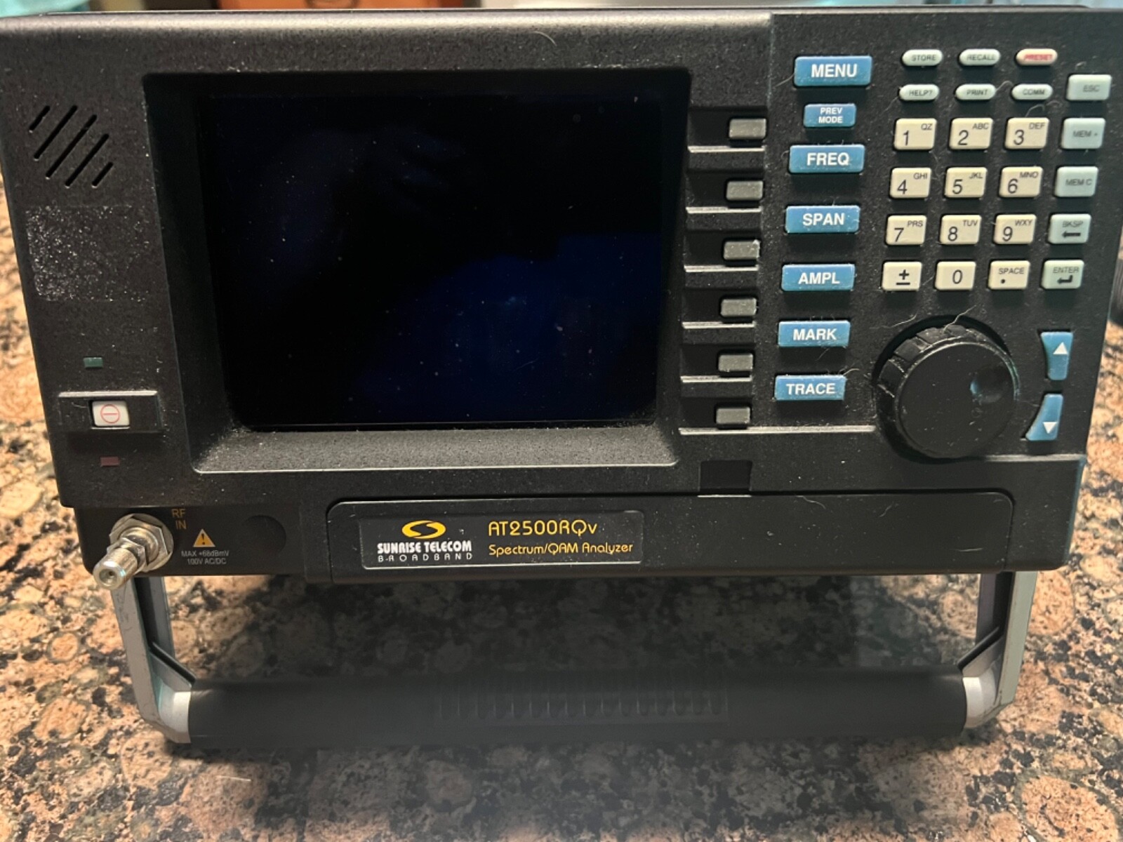 Sunrise Telecom AT2500RQv QAM-NTSC-Spectrum Analyzer  * AS-IS: PLEASE READ *