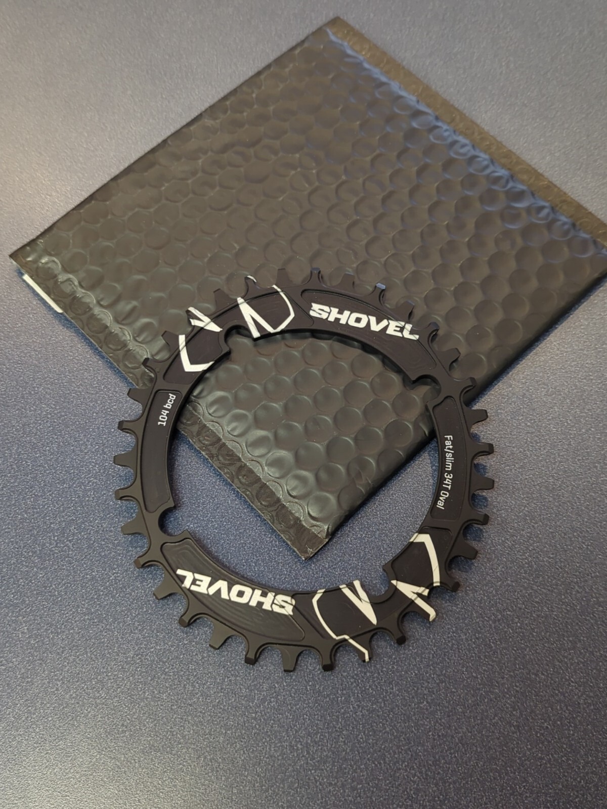 Shovel Components OVAL Fat/Slim Chainring: 104mm BCD 34t Black FREE SHIP!