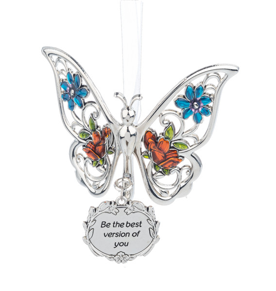 Ganz Springtime Butterfly Suncatcher "Be the best version of You"