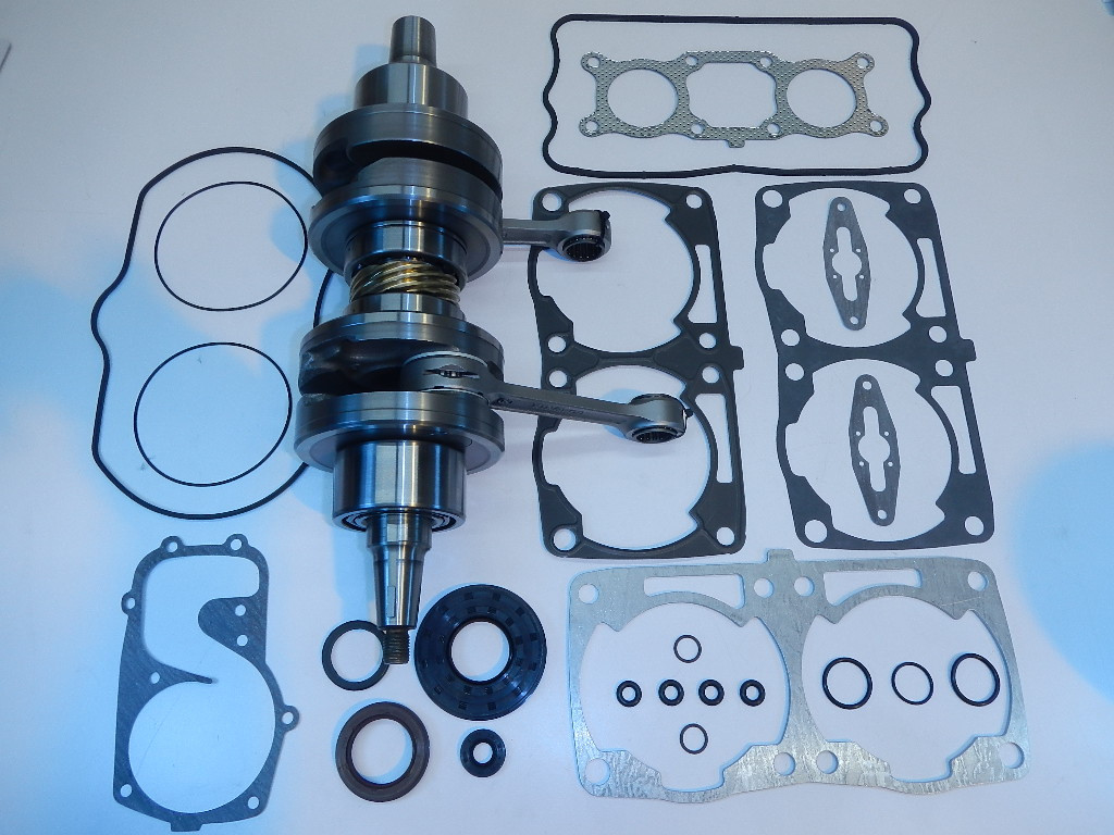 LONG ROD CRANKSHAFT & FULL GASKET KIT 08-15 POLARIS 800 CFI RMK RUSH PRO EDGE IQ