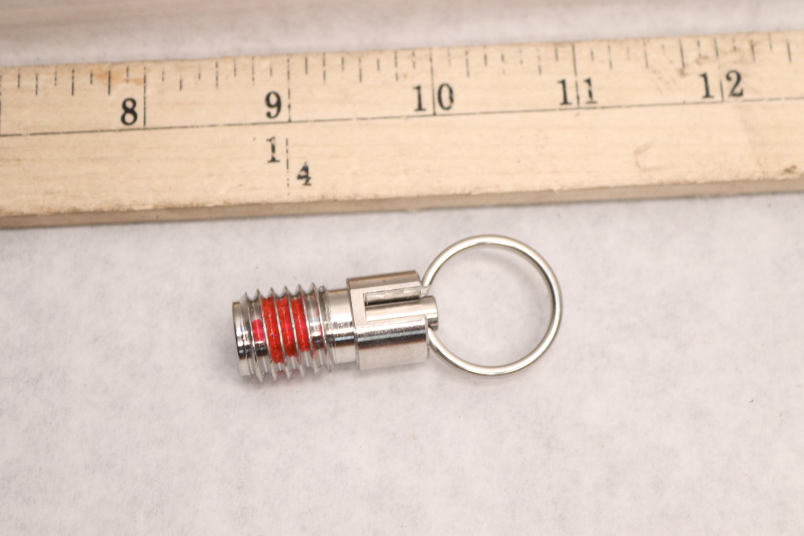 Short Pull Ring Plunger Pin Steel Zinc 5/8-11 x .38 Dia.