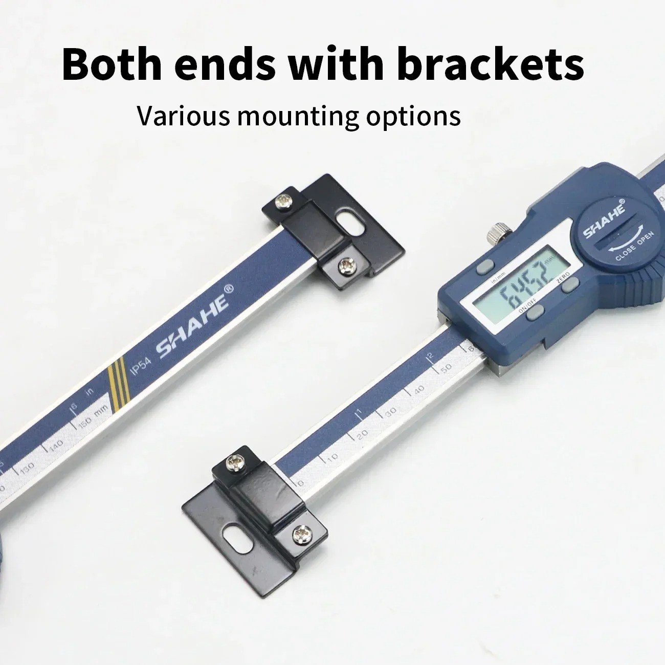 Digital Linear Scale LCD Readout Inch/Metric Horizontal Caliper Scale 400mm
