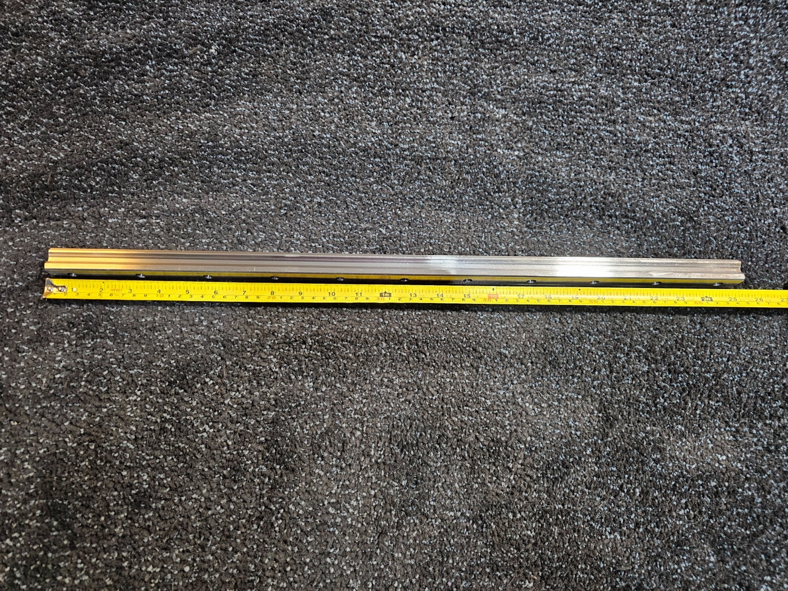 THK U0E05307-GK 25.5" Linear Motion Rail Assembly 11-Hole, Silver