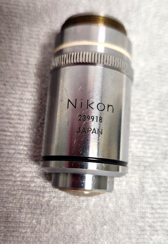 Nikon Plan 100, 1.25 oil, 160 / 0.17 Microscope Objective Lens FREE SHIP!