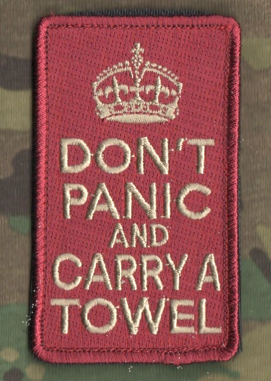 ISAF COMBINED JOINT SP OPS TASK FORCE JTF KEEP CALM vêlkrö PATCH: CARRY A TOWEL