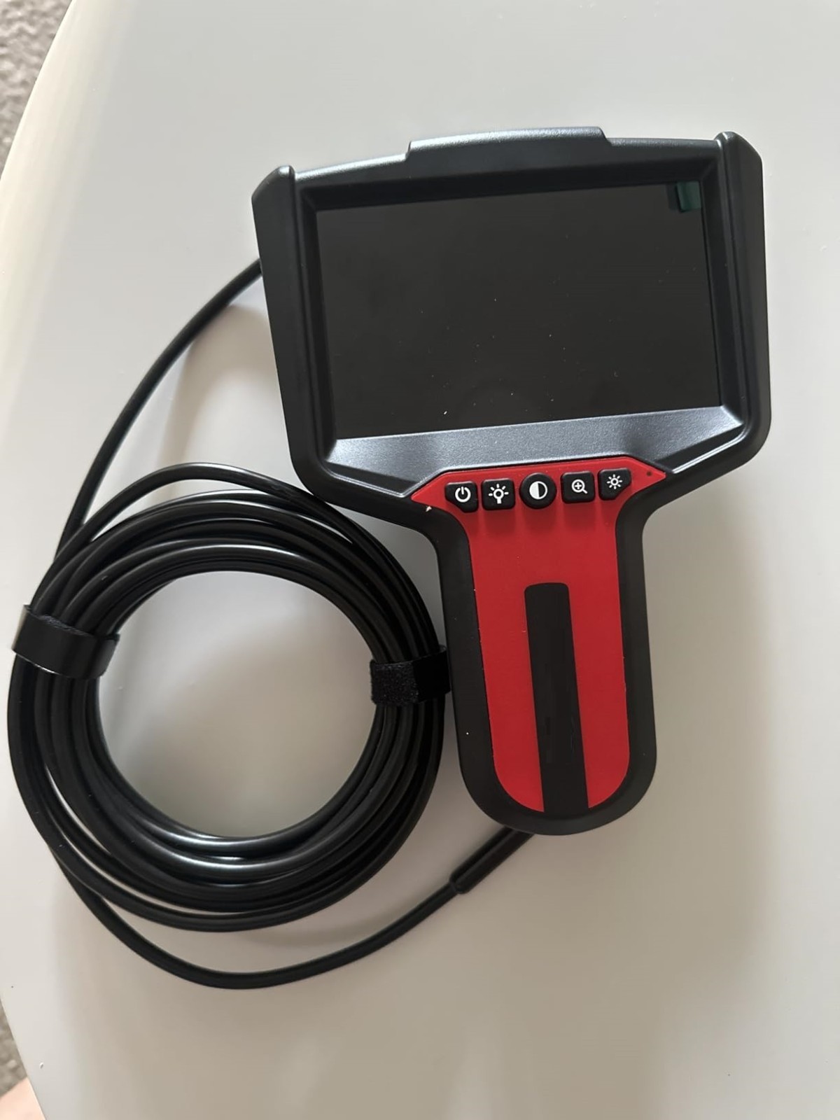 1080P Dual Lens Borescope Camera 5" HD Screen IP67 Waterproof 16.4FT Cable