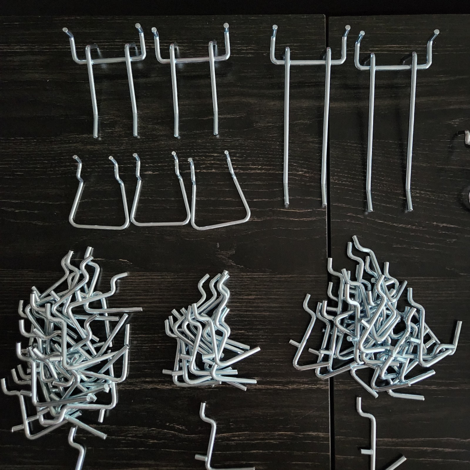 Falpro Pegboard Hooks Assorted 167 Pieces For 1/4" & 1/8" Pegboard Tool Silver