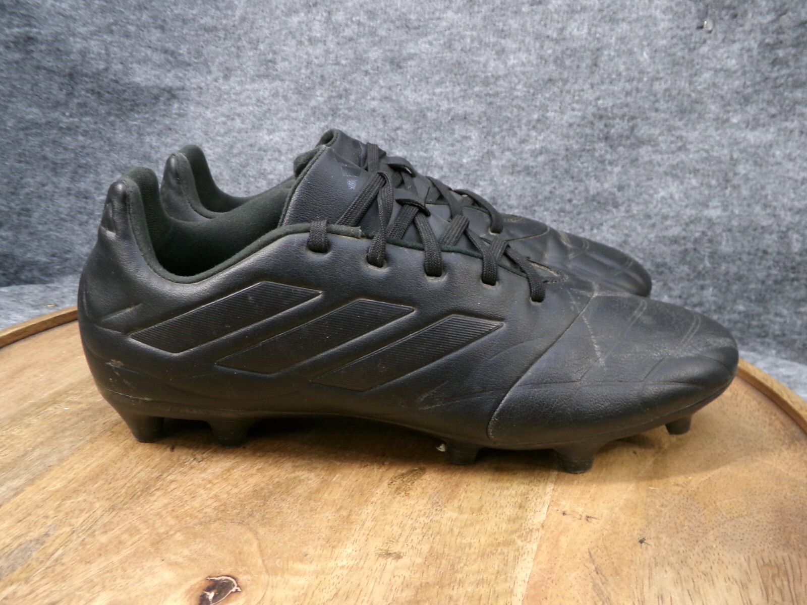 Adidas Men's Copa Pure.3 Firm Ground Black Leather Soccer Cleats HQ8940 Size 8