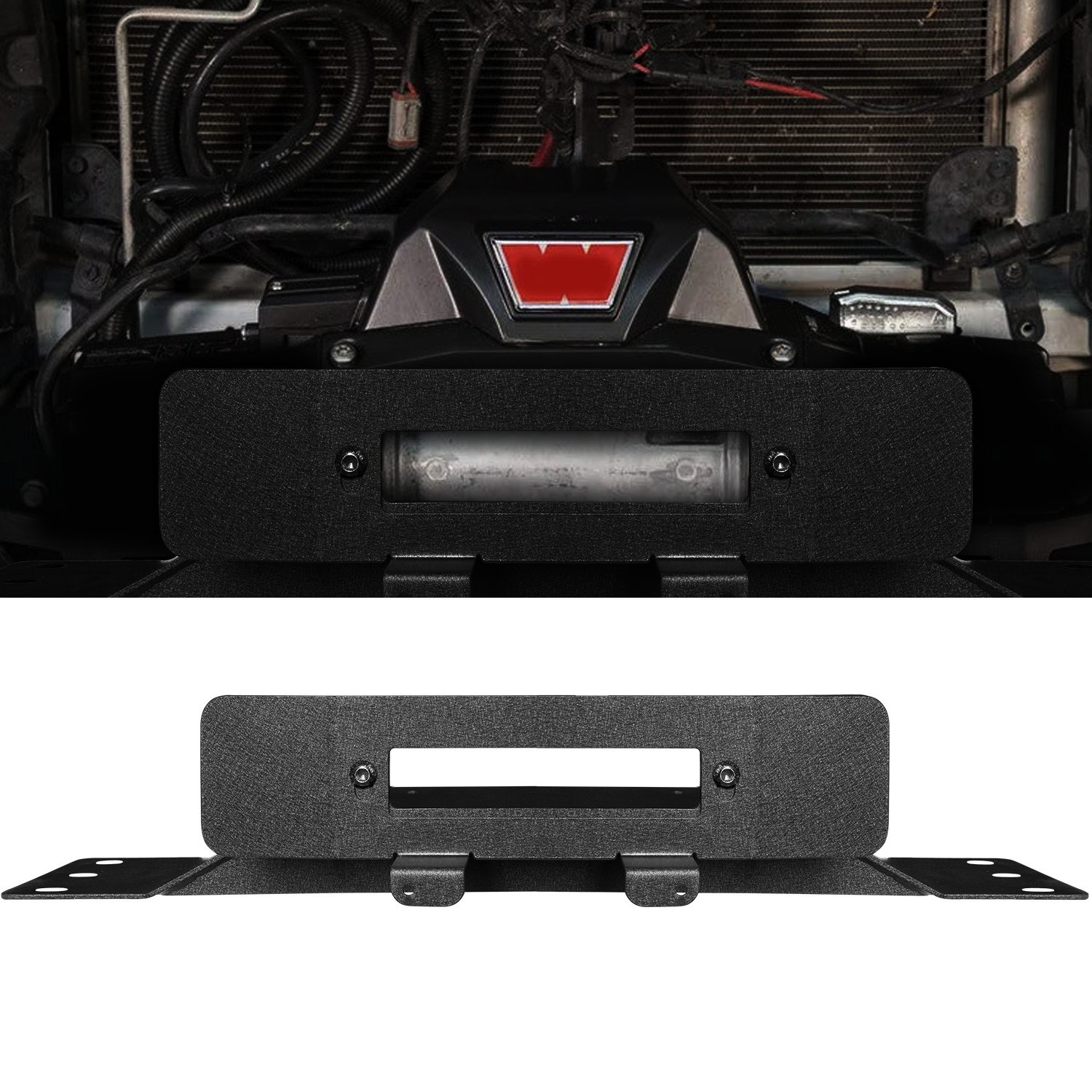 Hidden Winch Mounting Plate Compatible with 2009-2014 Ford F150