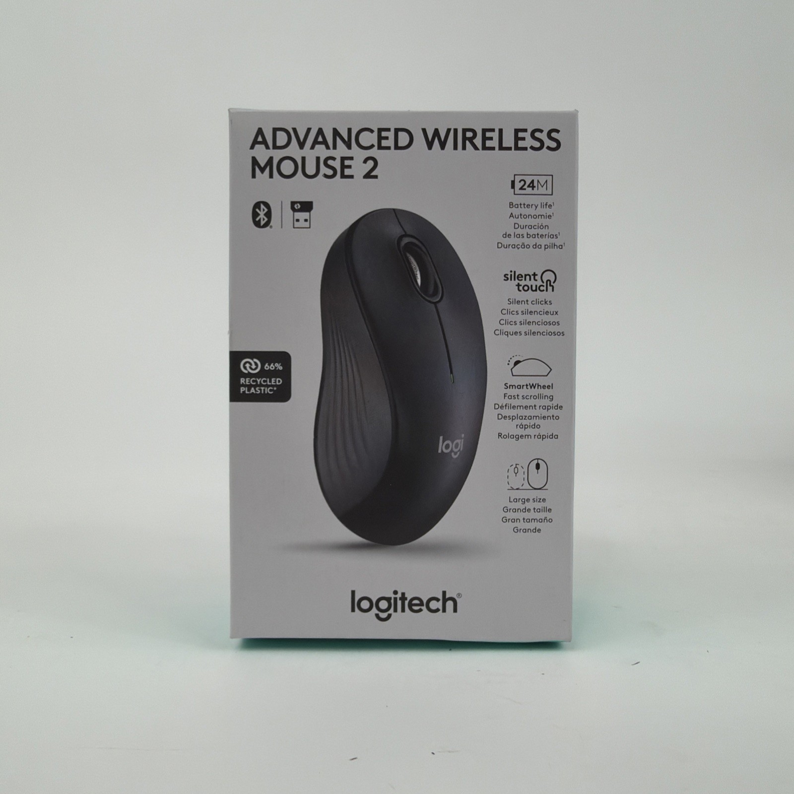 Logitech Advanced Wireless Mouse 2  Silent Touch Wireless Bluetooth NEW