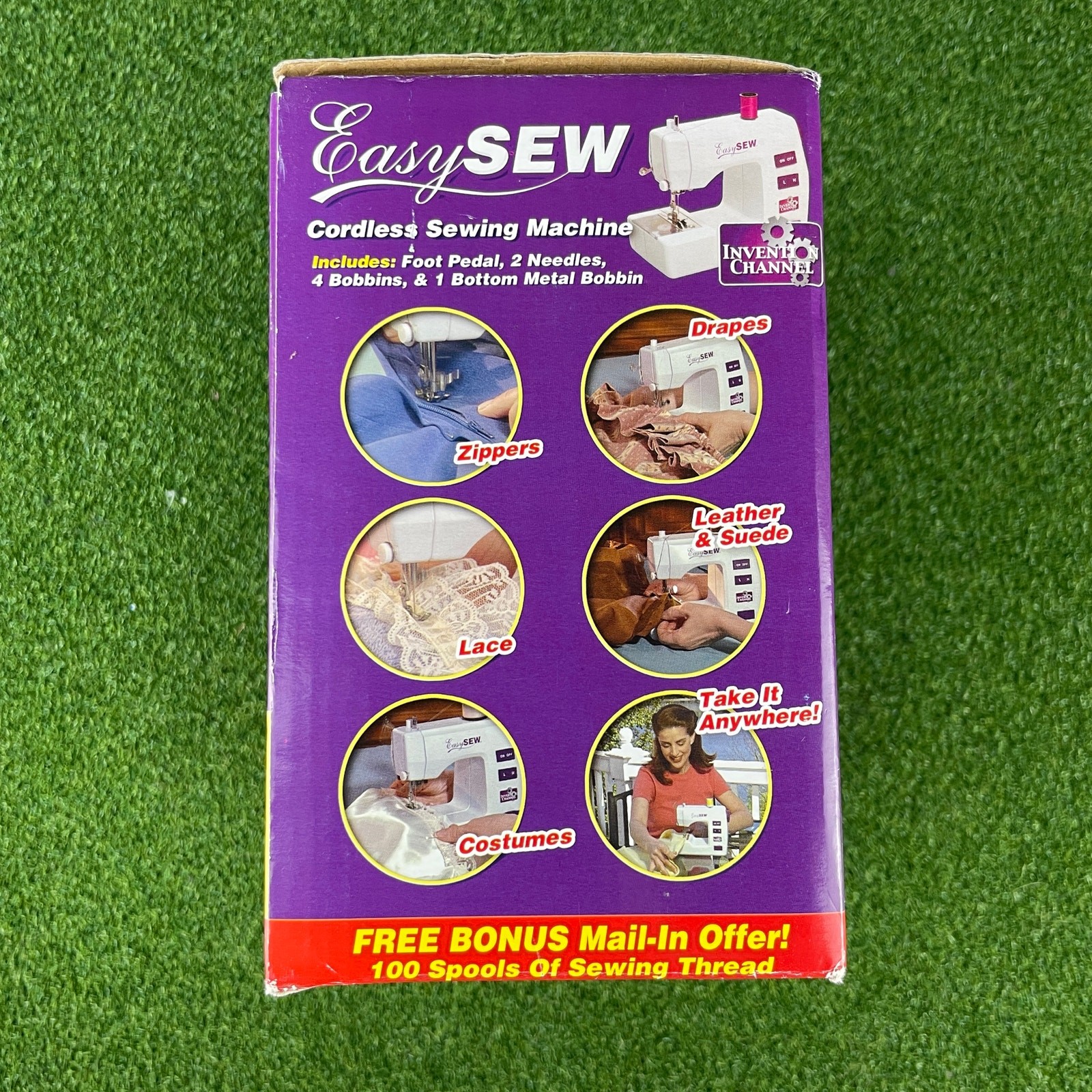 EasySEW Cordless Portable Sewing Machine New Open Box