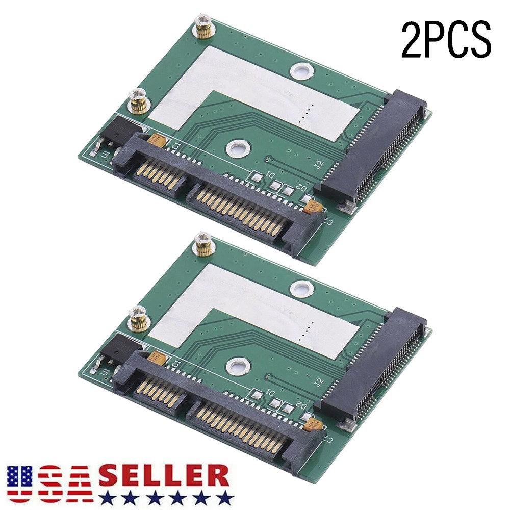 2PCS mSATA SSD To 2.5Inch SATA 6.0 Gps Adapter Converter Card