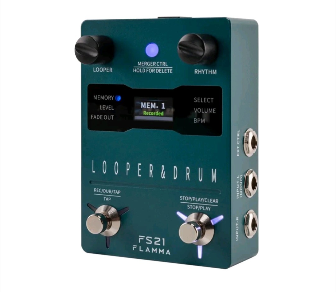 FS21 Drum Looper Guitar Pedal with 160 Minutes Recording Capacity 100 NEW IN BOX
