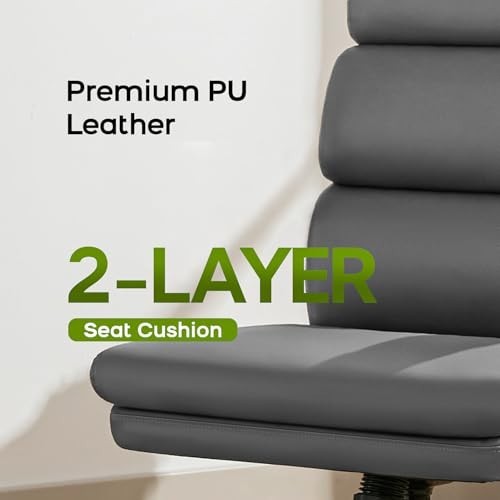 Tall Ergonomic Drafting Chair with Padded Armrests, Adjustable Footrest, Gray