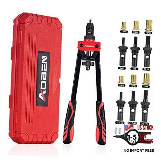 14" Rivet Nut Tool, Professional Hand Rivet Nut Setter 14" Rivet Nut Tool Kit