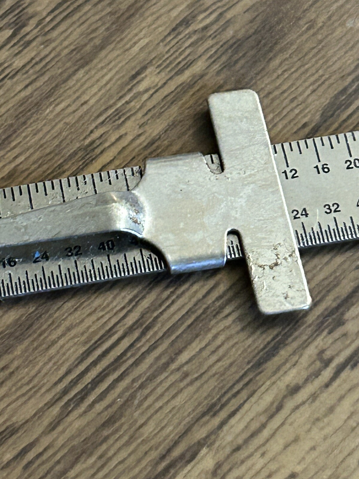 Vintage General No. 300 Stainless Steel Pocket Clip Ruler 6”